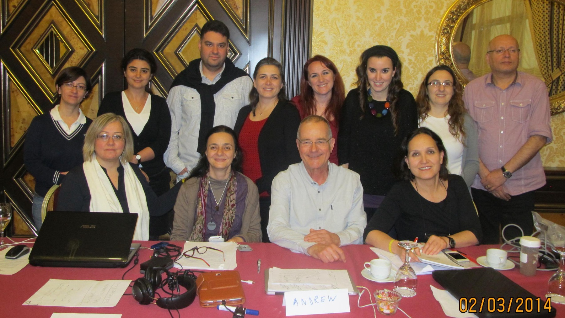 Training participants and Andrew Snell